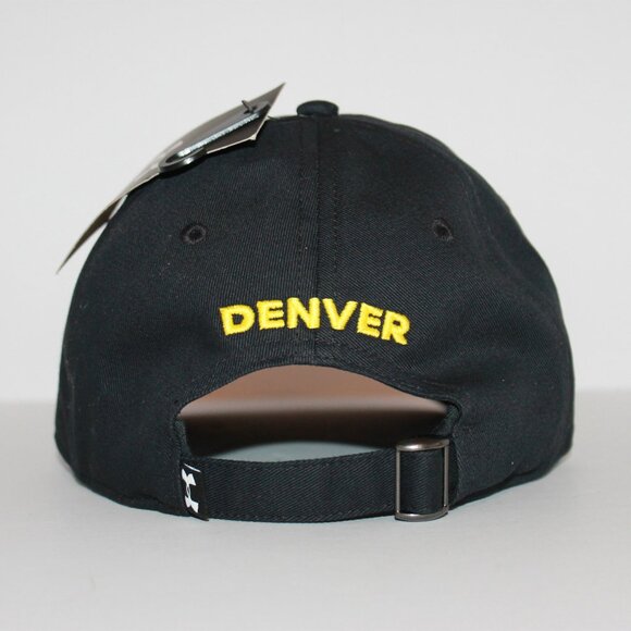 Under Armour Denver Mile High City Adjustable Cap Black Quick Drying - Picture 4 of 8